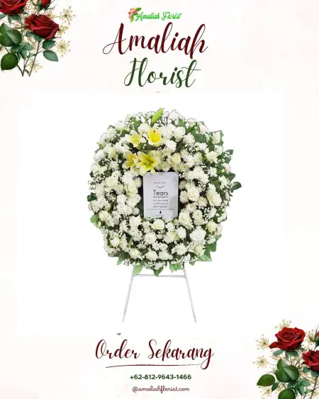 Krans Bunga Duka Menjing